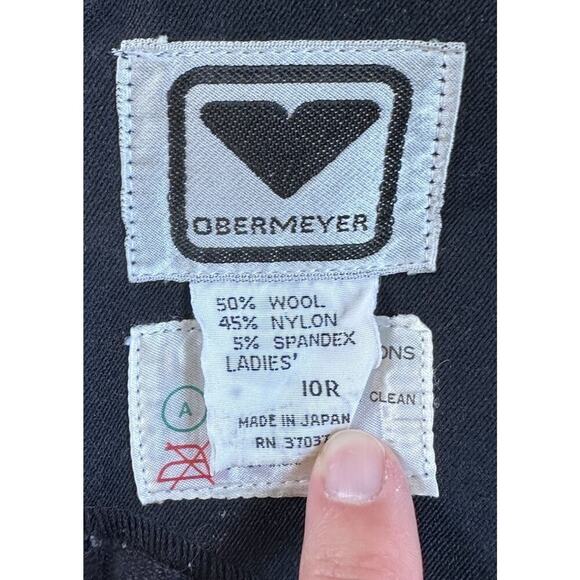 Vintage Obermeyer Bib Snow Pants Size 10 Women’s Black - Picture 3 of 8